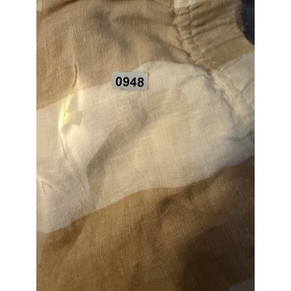 Laude the Label Linen Shorts Womens Size Medium Striped Summer Relaxed Lagenlook - Picture 8 of 8